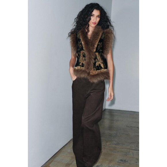 ZARA ZW COLLECTION EMBROIDERED VEST LIMITED EDITION - Picture 4 of 7